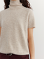HALF-SLEEVE TURTLENECK KNIT 2126