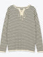 LACE-UP STRIPE KNIT 2489