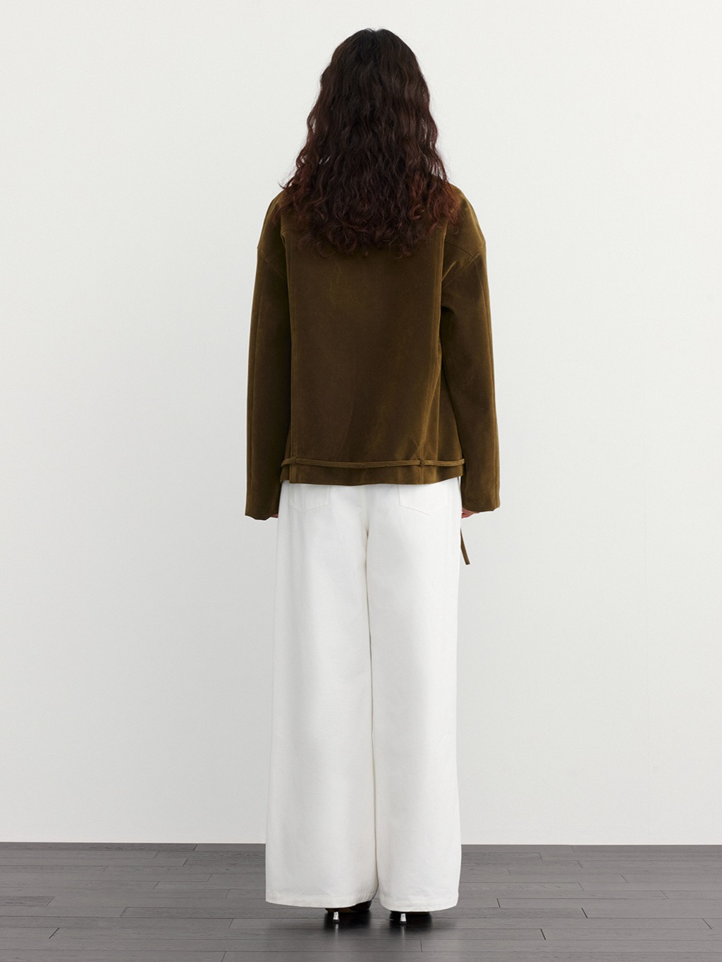 SUEDE HEM LOOP TIE JACKET 2132