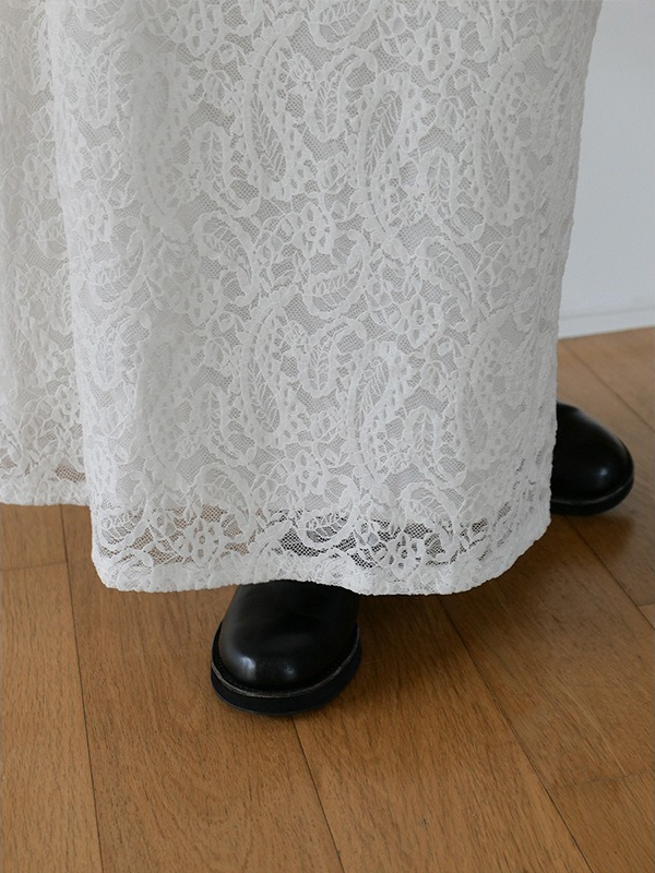 レースロングスカート 2196