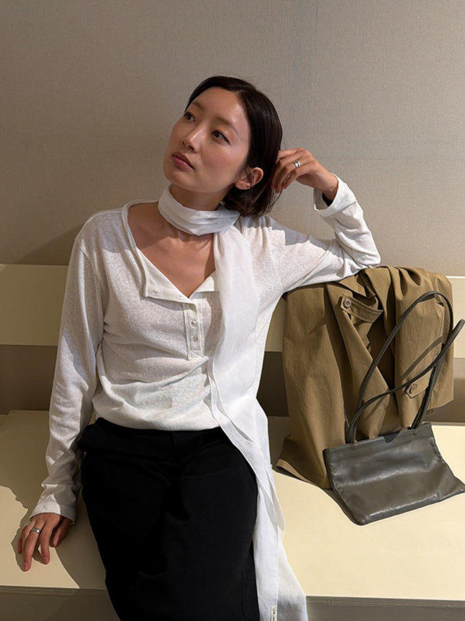 STRIPED HENLEY TOP 2472