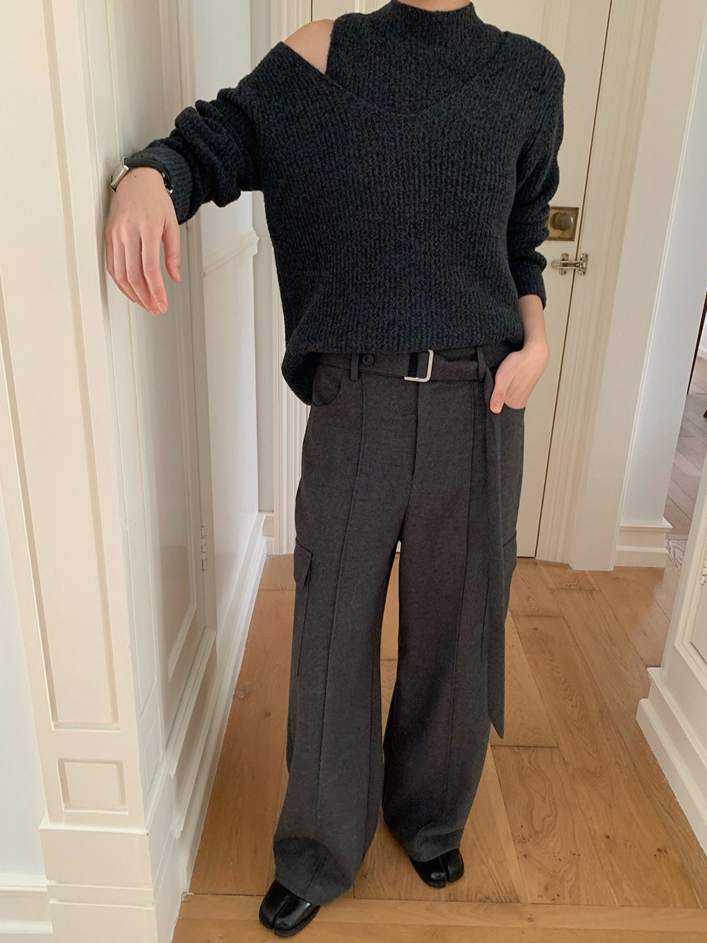 レイヤードプチハイネックニット 2210