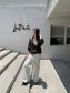MOHAIR DEEP V-NECK KNIT 2465