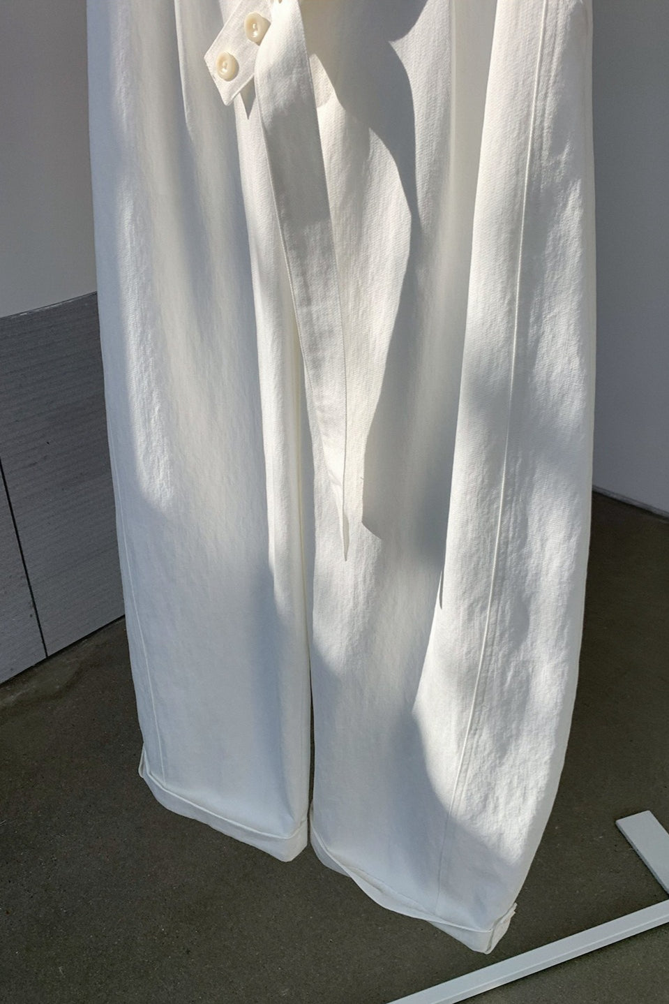 DOUBLE BELT WIDE PANTS 2304