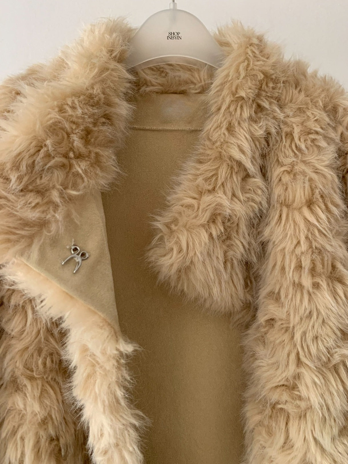 FLUFFY ECO FUR COAT 2501