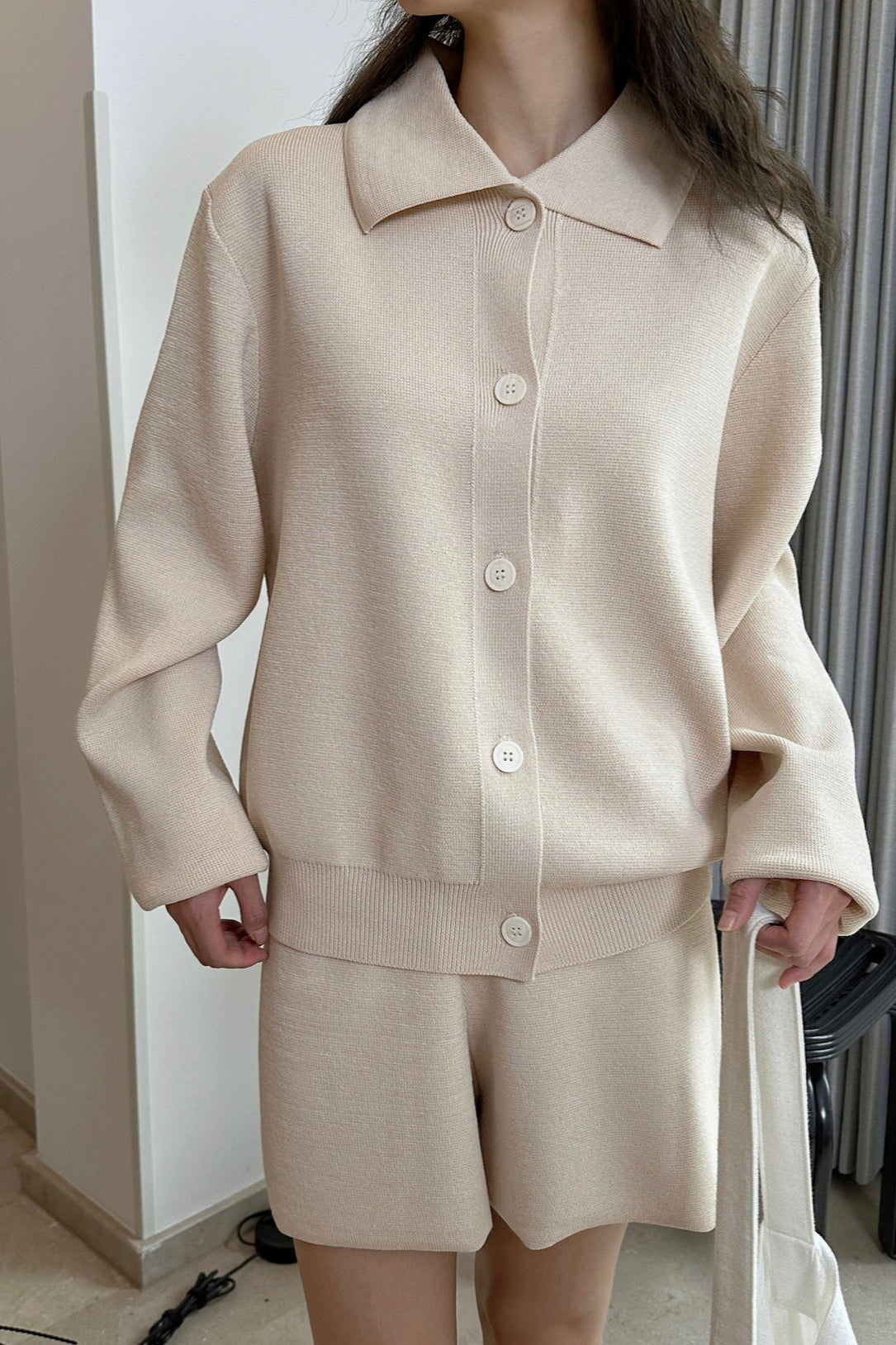 スタンダードカラーニットカーディガン(SETUP) 2249