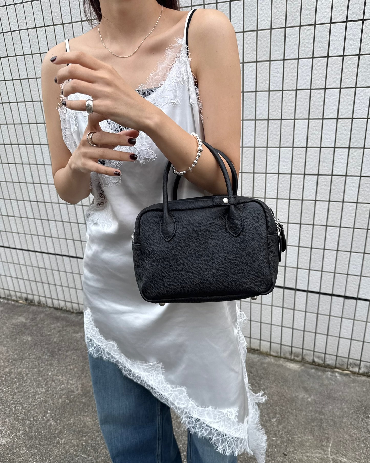 2wayダブルジップミニボストンバッグ 2351