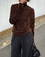 FLOCKED SHEER TURTLENECK 2224