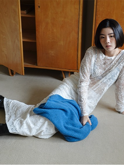 レースロングスカート 2196