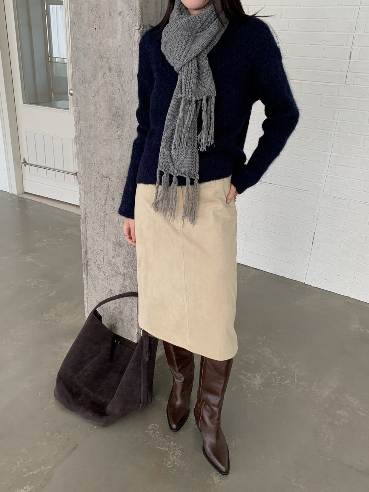CABLE KNIT MUFFLER 2521