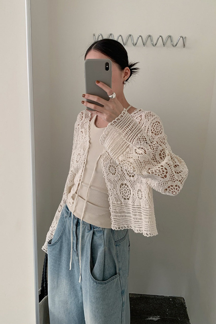 CROCHET LACE CARDIGAN 2315