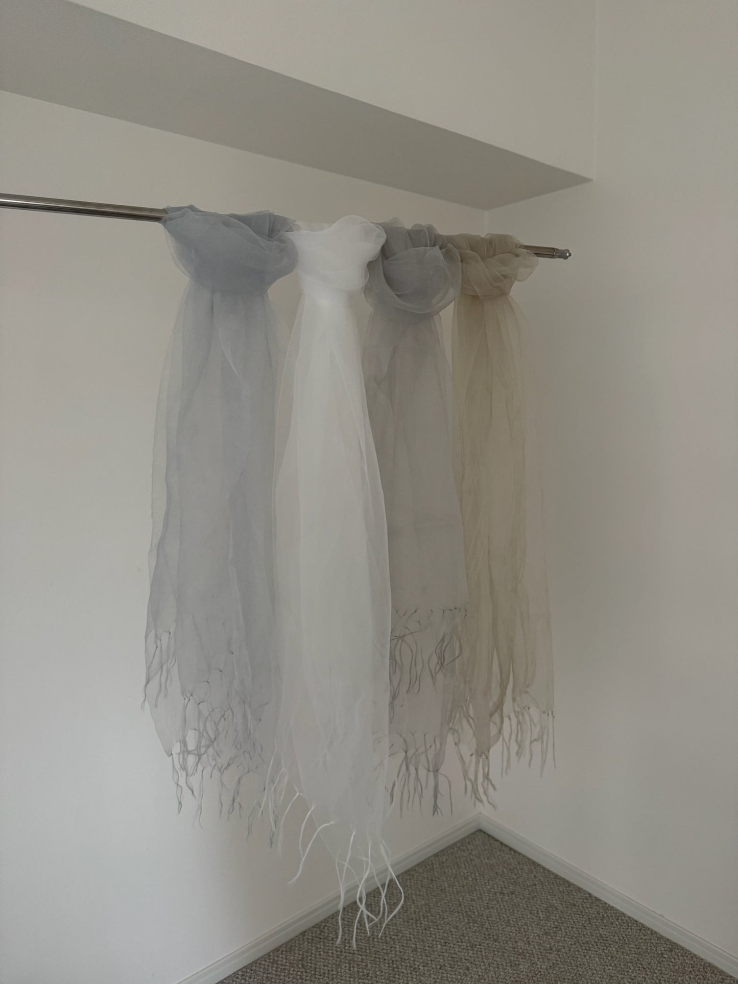 SHEER LONG SCARF 2498