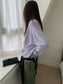 LOOSE ASYM V-CARDIGAN 2464