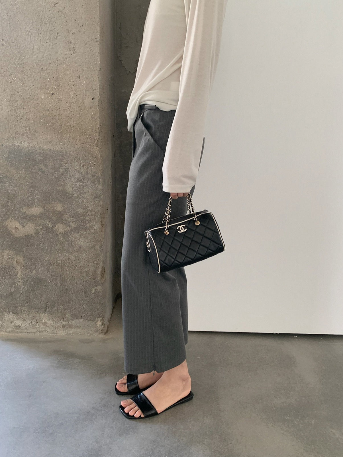 STRIPE CHIC FLARE PANTS 2448