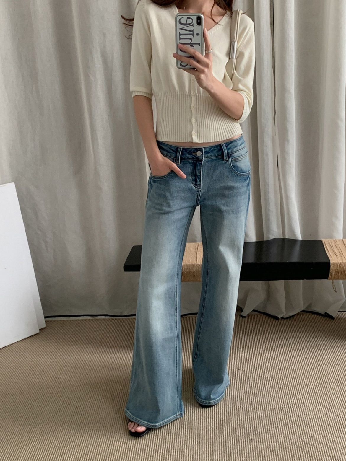 HIGH-WAIST CARDIGAN 2455
