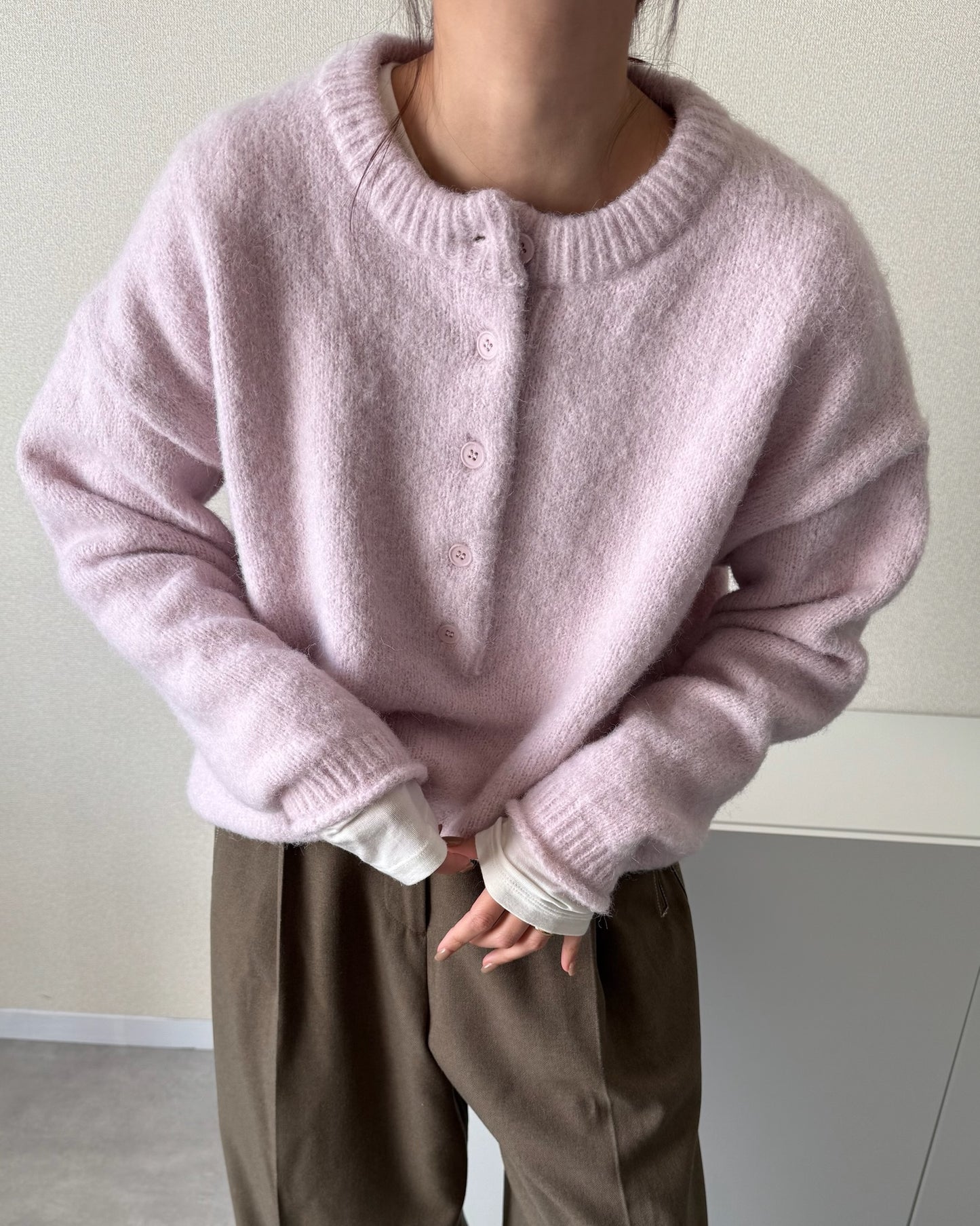 OVERSIZED HENLEY KNIT 2230