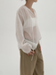 SHEER TIE-NECK BLOUSE 2131