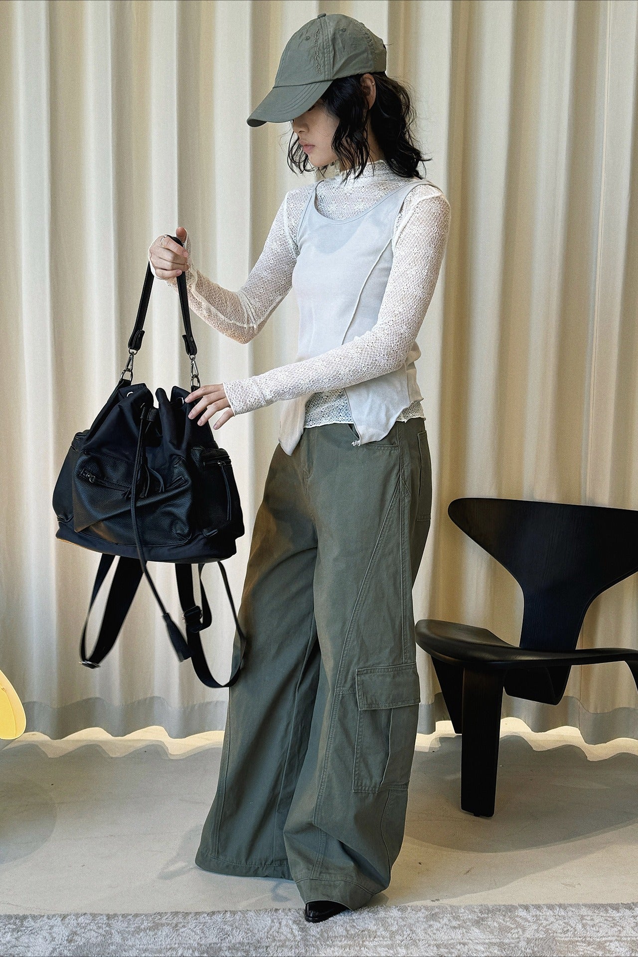 シアーレースプチハイネックトップス 2271