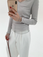 LAYERED SHEER COLLAR TOP 2124