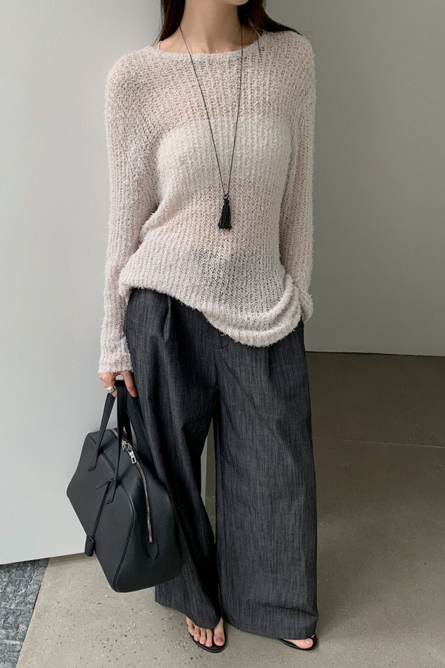 LOOSE ROUND NECK KNIT 2319