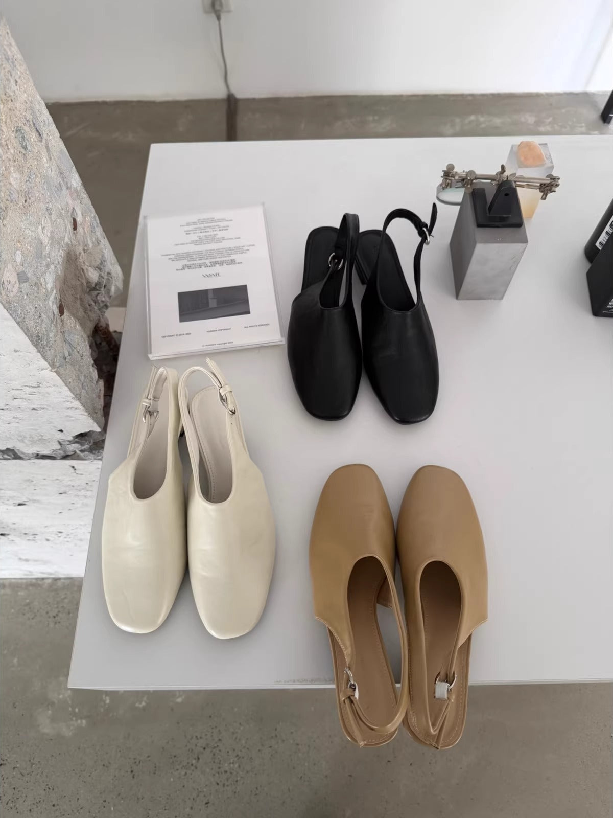 バックストラップフラットシューズ 2325