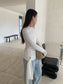 TIE WAIST GATHER TEE 2518