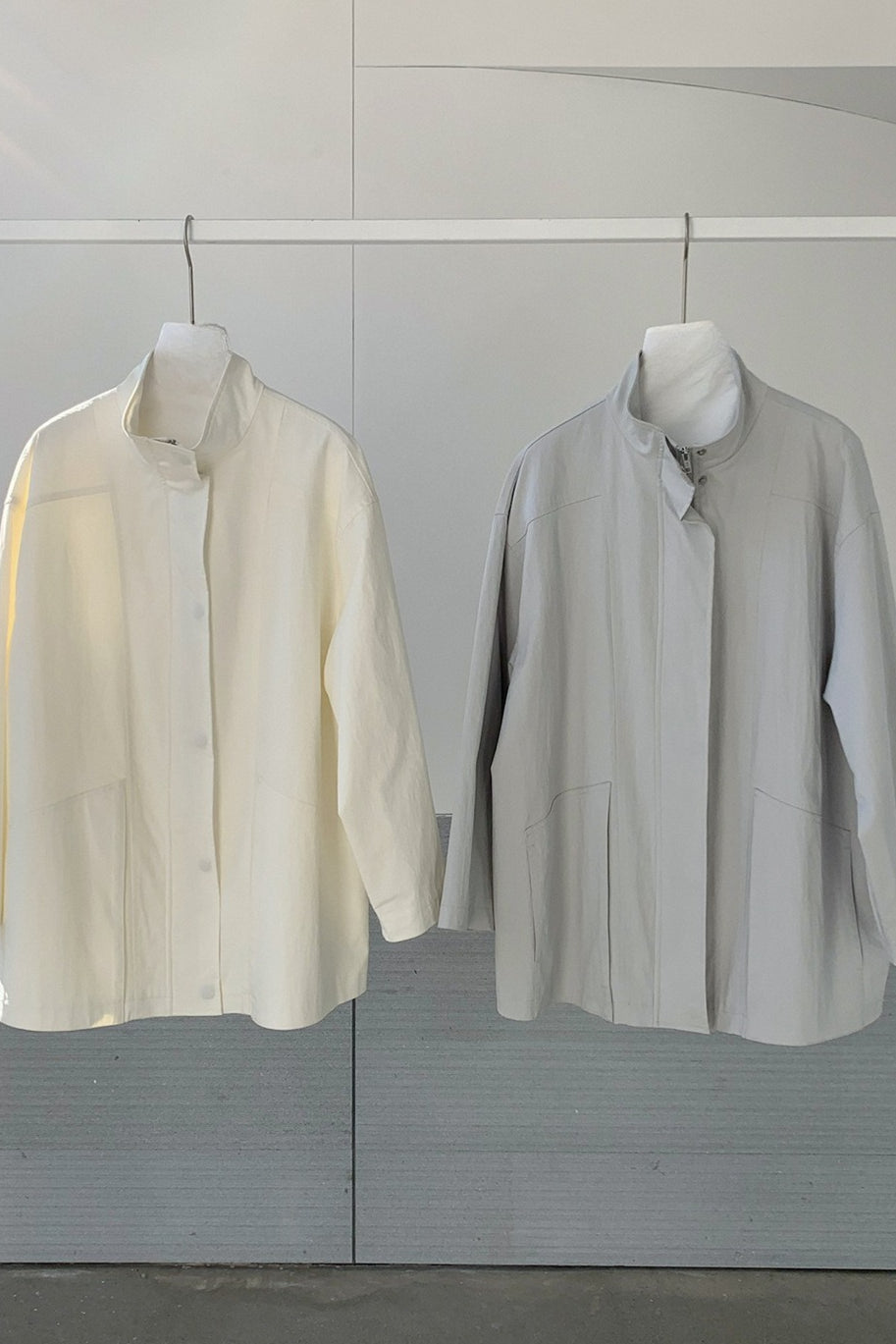 OVERSIZED STAND COLLAR JACKET 2321