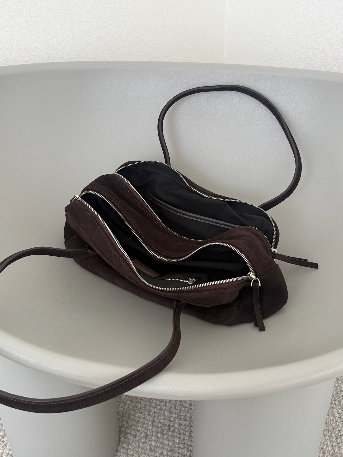 SUEDE WIDE BOSTON BAG 2495