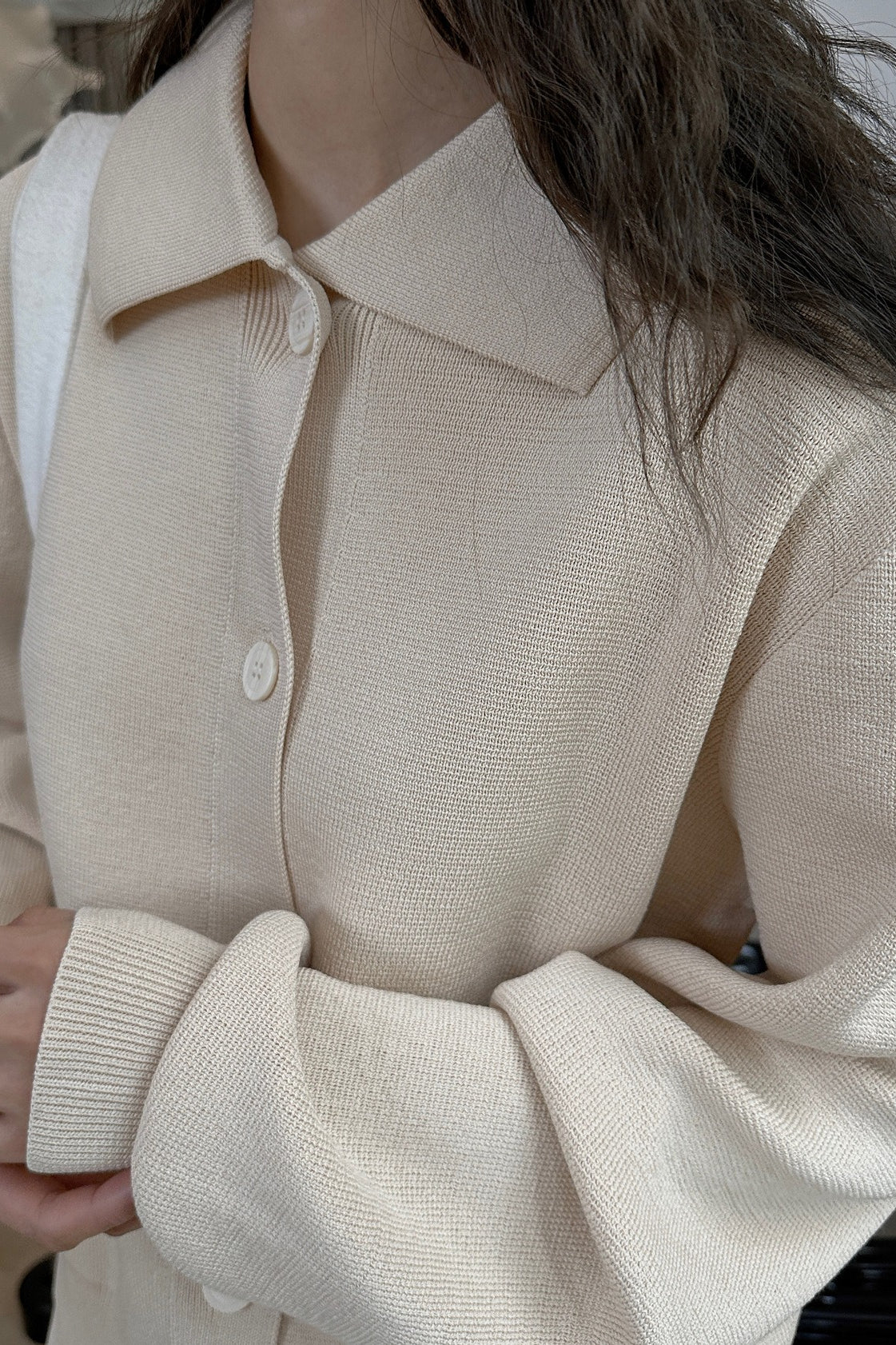 スタンダードカラーニットカーディガン(SETUP) 2249