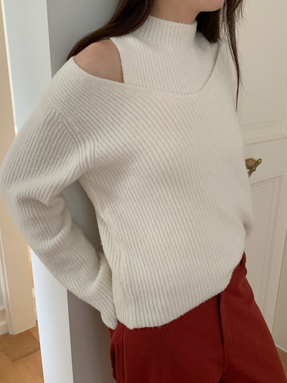 レイヤードプチハイネックニット 2210