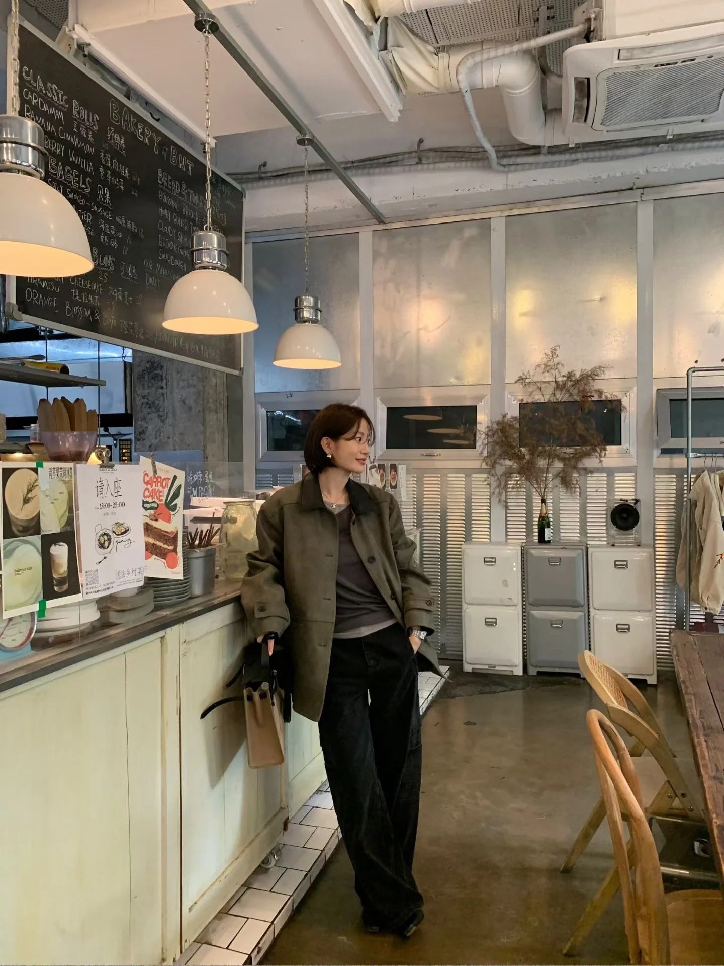 スウェードメンズライクアウター2229