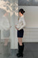 LAYERED SHEER COLLAR TOP–COLORS 2310