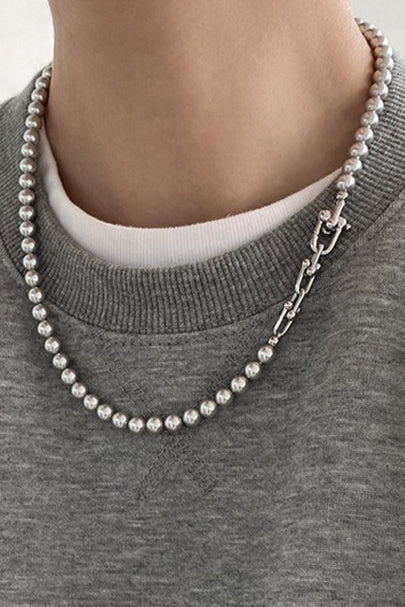 チェーン×パールネックレス 2281