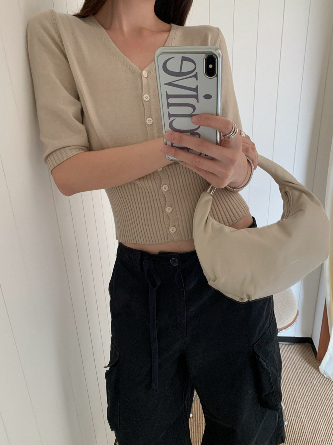 HIGH-WAIST CARDIGAN 2455