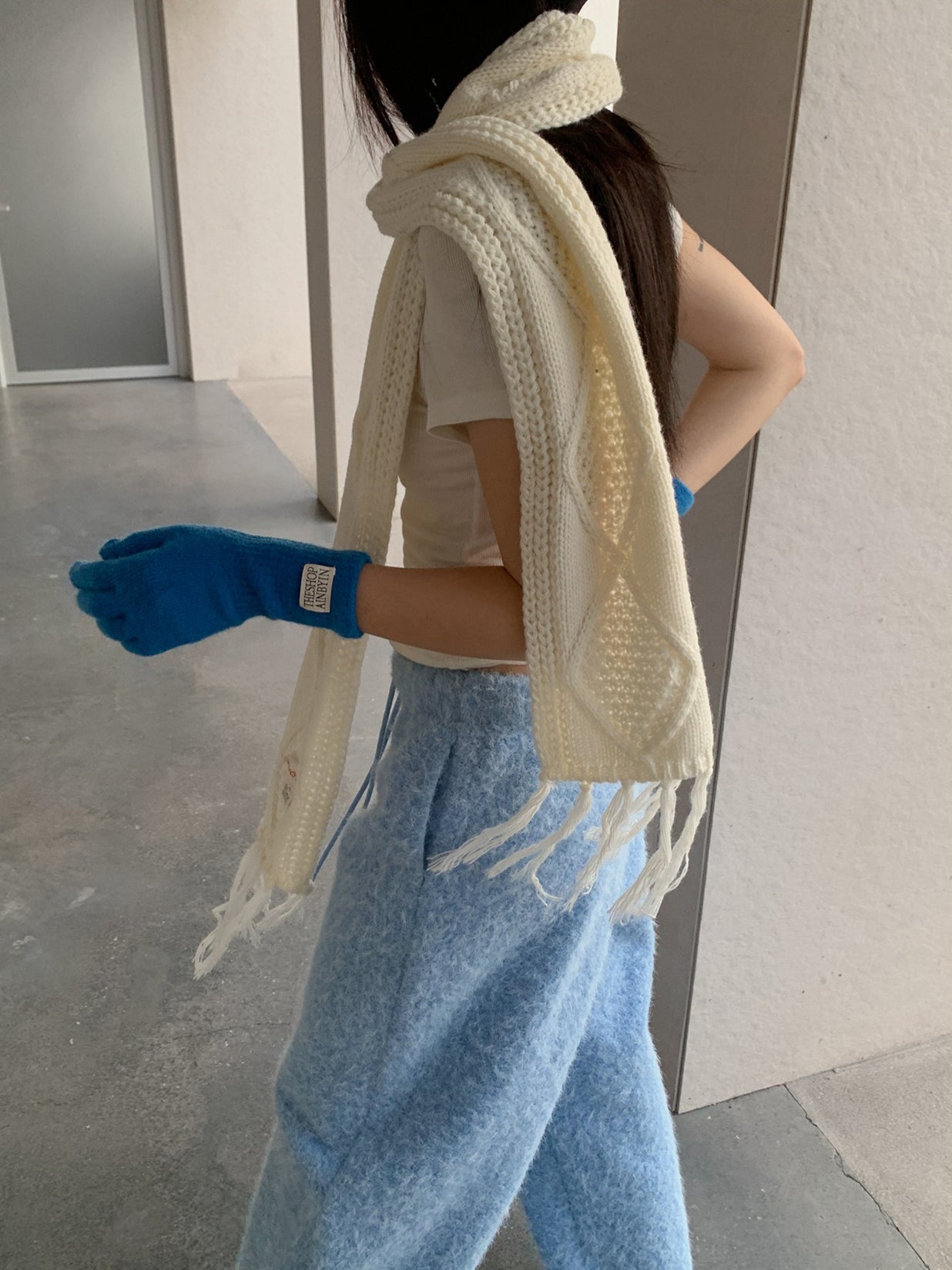 CABLE KNIT MUFFLER 2521