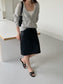 MOHAIR DEEP V-NECK KNIT 2465