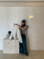 CORD BELT COCOON PANTS 2502