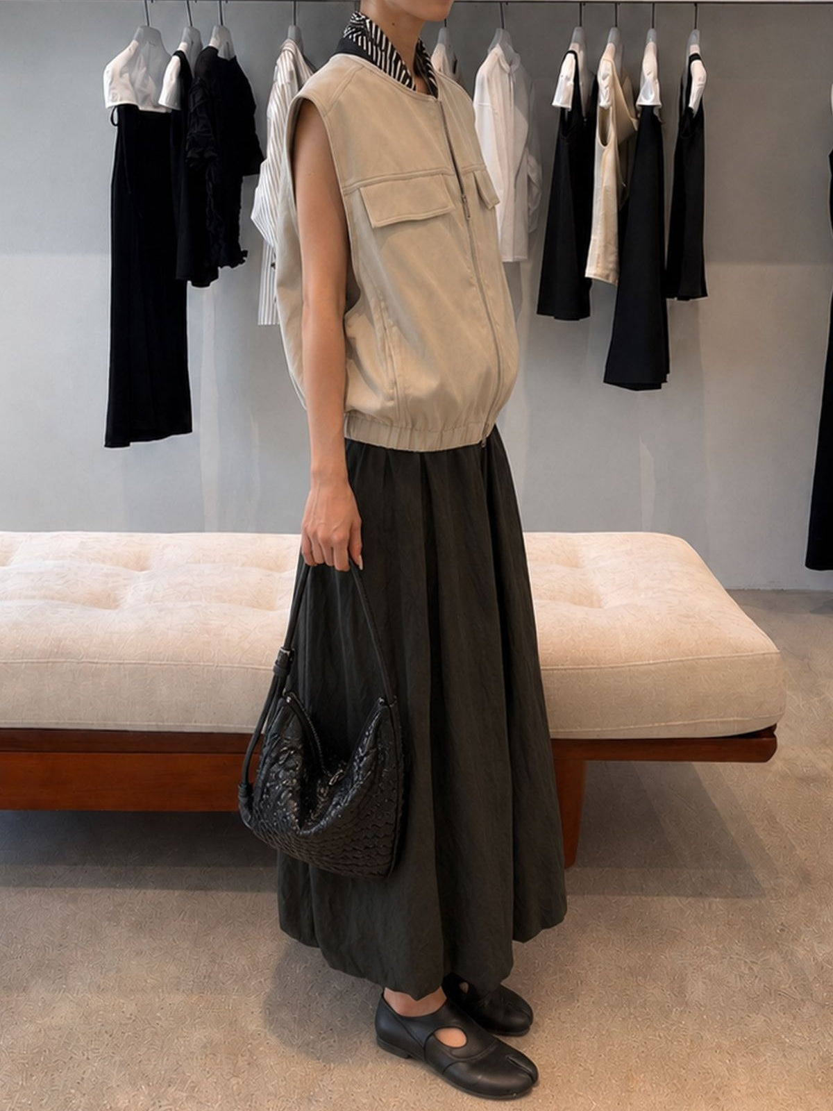 WASHER LEATHER SKIRT 2485