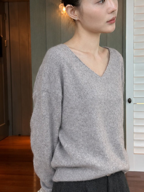 SOFT V-NECK KNIT 2511