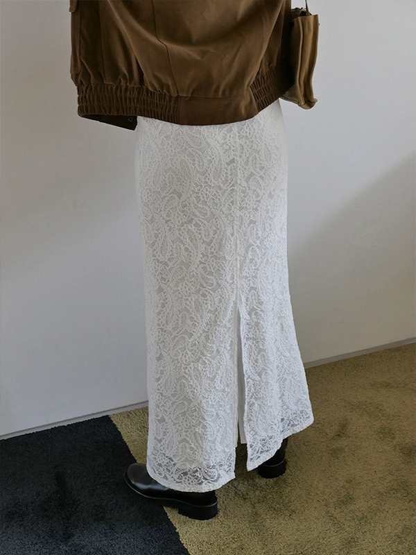 レースロングスカート 2196