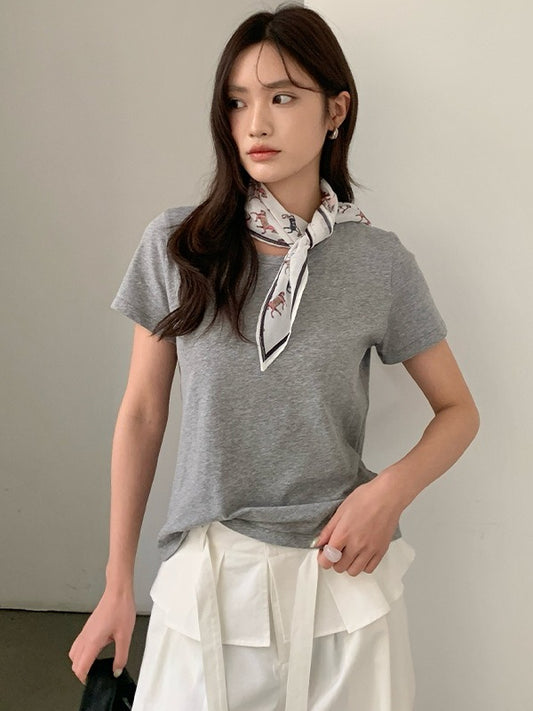 ベーシックスカーフセットTシャツ 2415