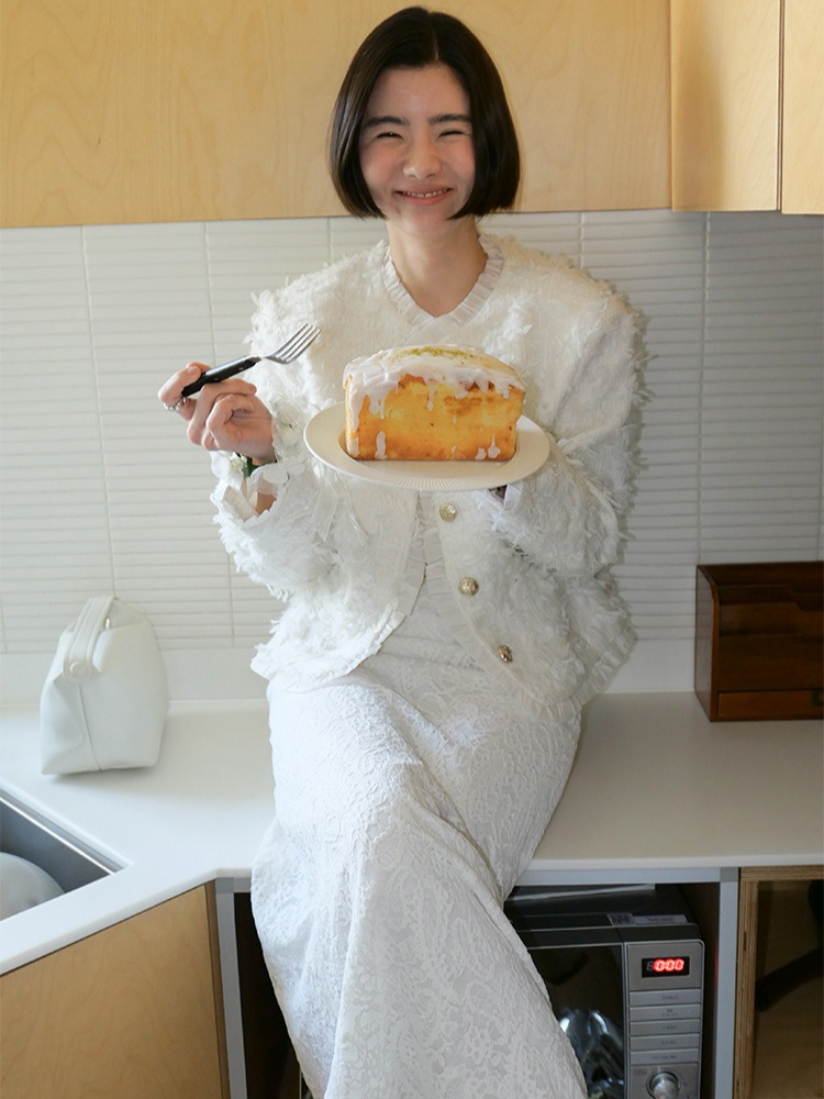 レースロングスカート 2196