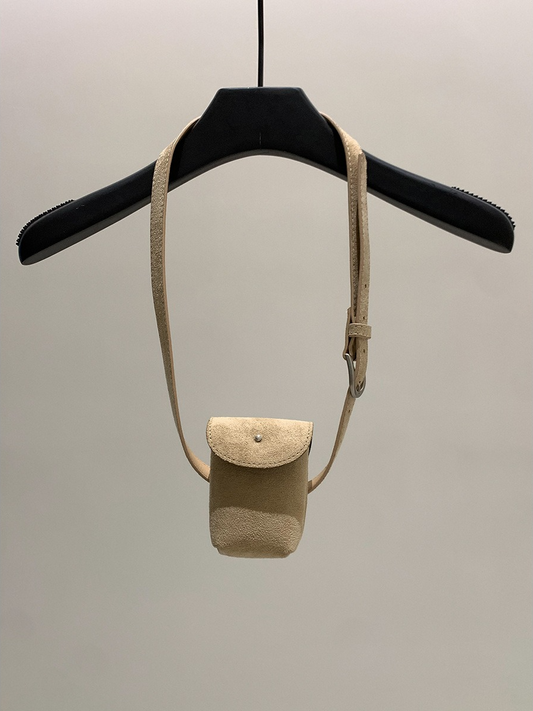 SUEDE BELT FLAP BAG 2122