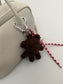 FLUFFY TEDDY BEAR CHARM 2496