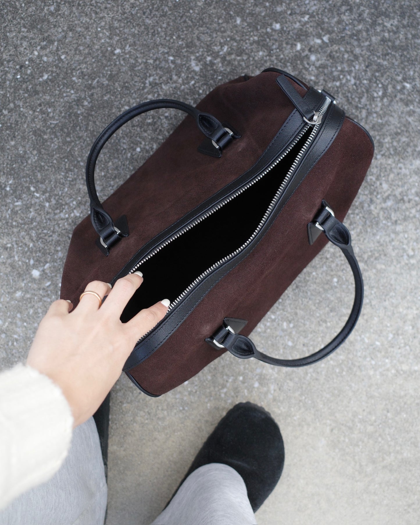 ソフトスエードボストンバッグ 2215