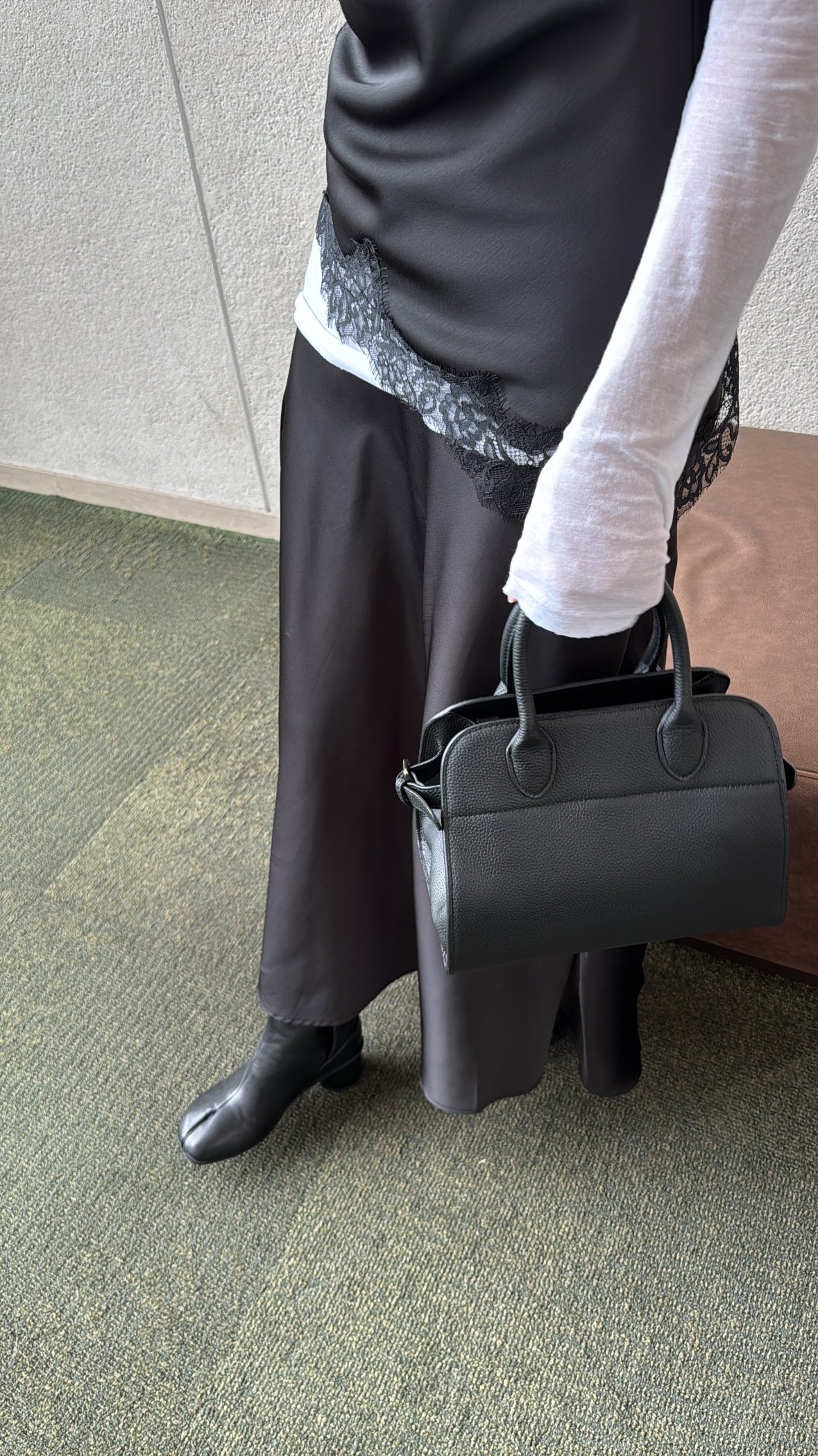 【再入荷】フェイクレザータビショートブーツ 1178