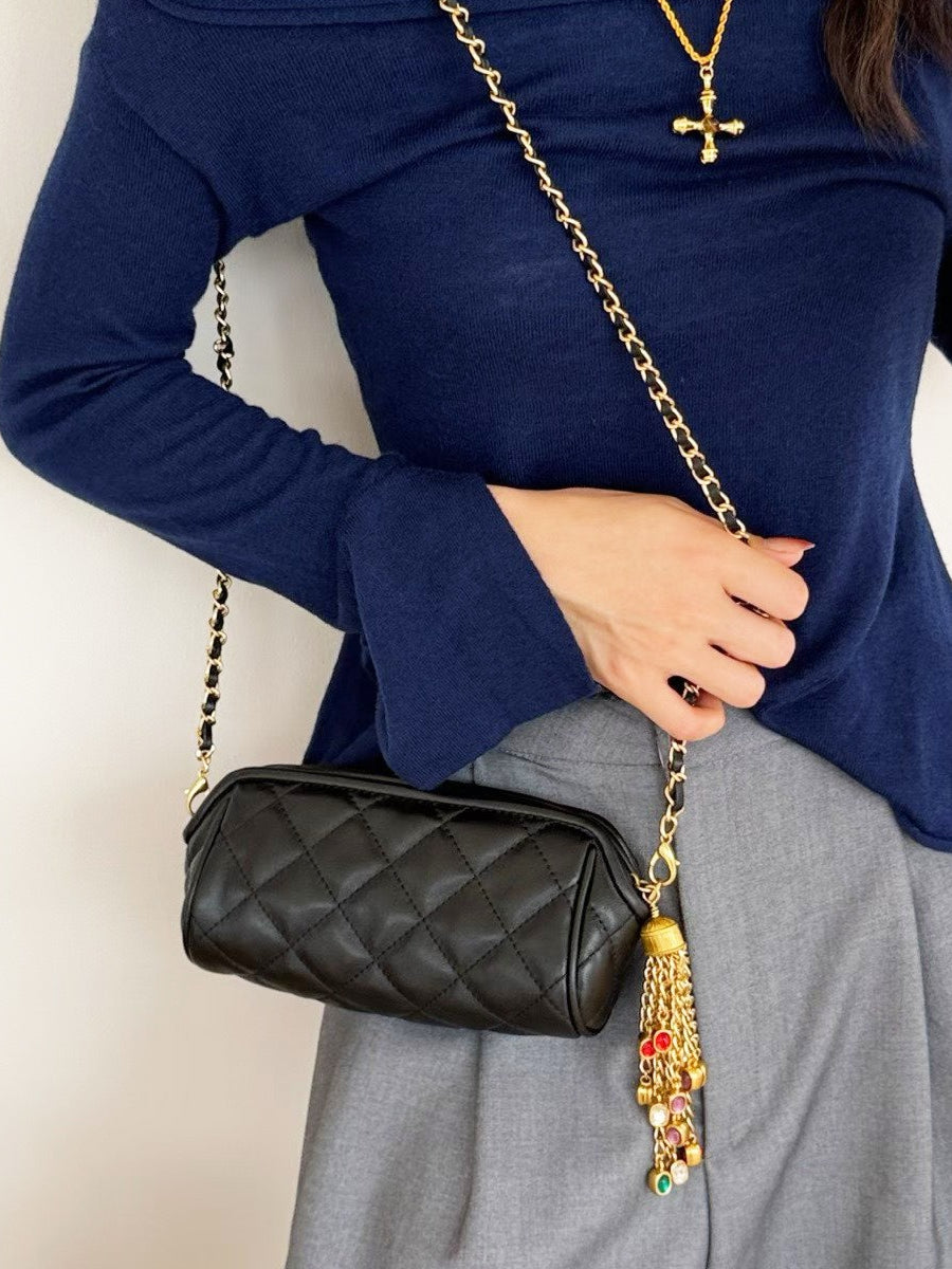 CHAIN QUILT MINI BAG 2497
