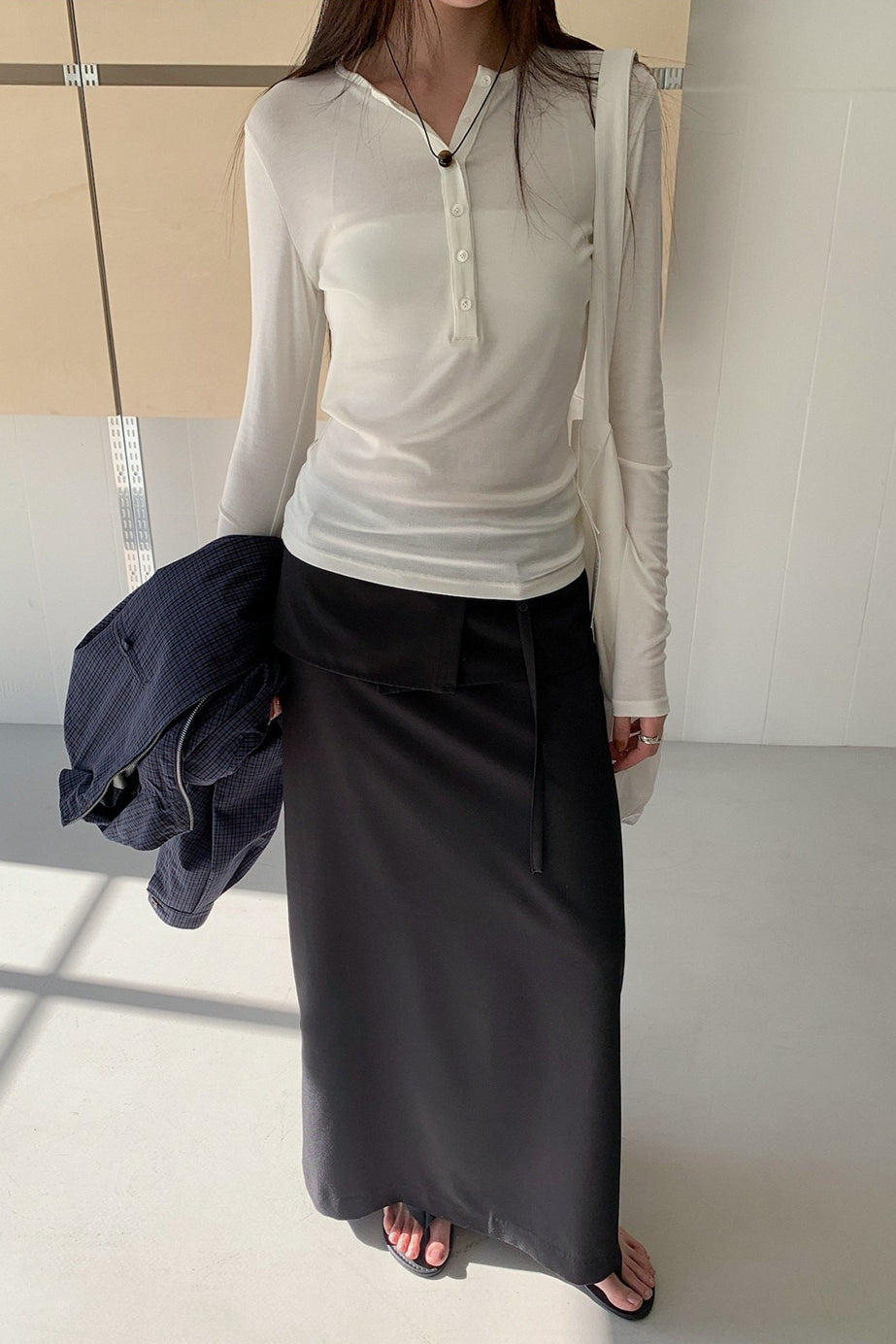 BUTTON HENLEY TOP 2314