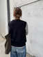VNECK KNIT VEST × chiiica02