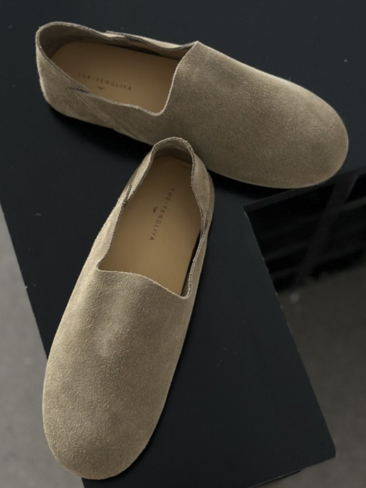 スエードフラットシューズ 2191